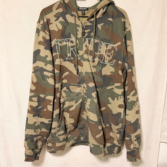 True Religion Camo Hoodie - Picture 1 of 3
